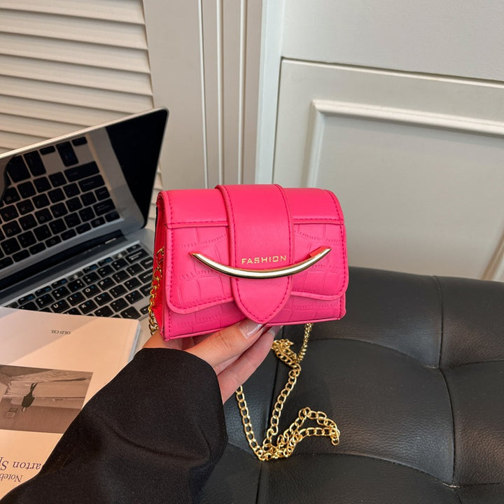 Damen Mini-Handtasche mit modernem Krokodilprägung und schickem Magnetverschluss Nord Taschen