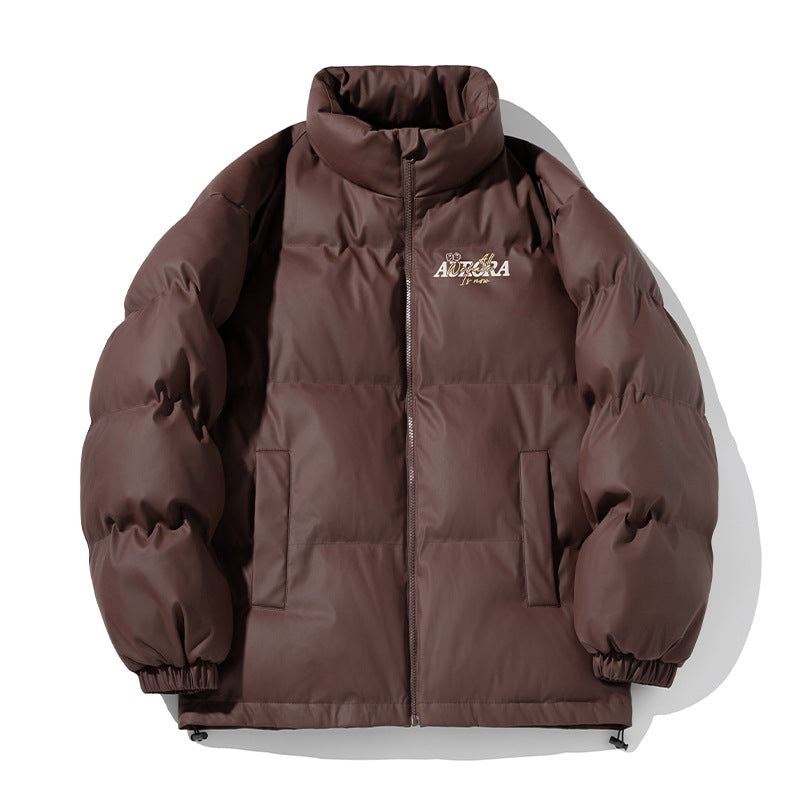Unisex Isolierte Pufferjacke im minimalistischen Boxy‑Schnitt mit hohem Stehkragen, verdecktem Reißverschluss und Kordelzugsaum Nord Taschen