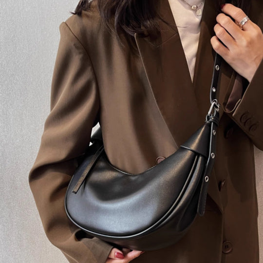 Damen Hobo-Tasche mit geschwungener Form und abnehmbarem Tragegurt Nord Taschen