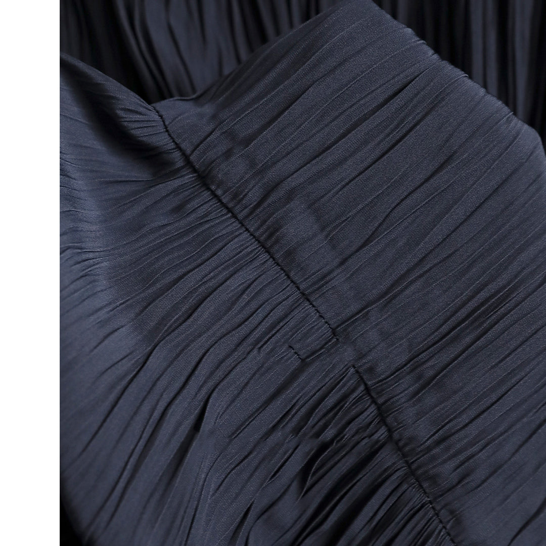 Damen Eleganter Faltenrock mit hohem Bund und fließendem Stoff Nord Taschen