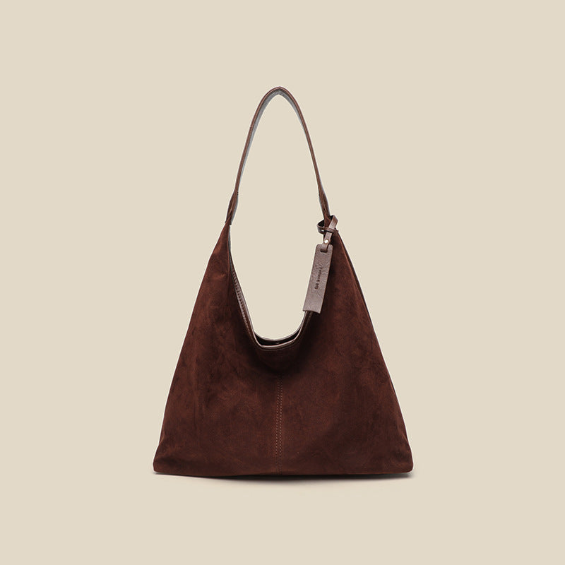 Damen Hobo-Tasche aus hochwertigem Wildleder mit eleganter Struktur Nord Taschen