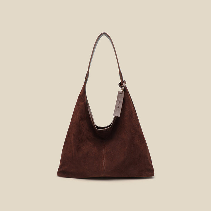 Damen Hobo-Tasche aus hochwertigem Wildleder mit eleganter Struktur Nord Taschen