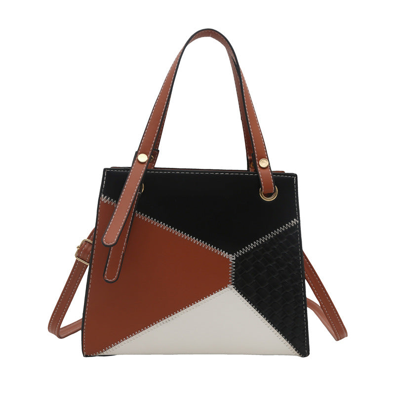 Damen modische Handtasche mit geometrischem Design und strukturierten Akzenten Nord Taschen