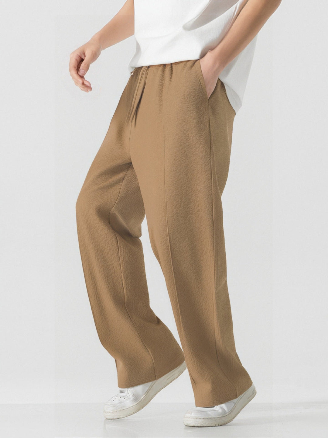 Herren Elegante, weite Freizeithose aus atmungsaktivem Gew Nord Taschene