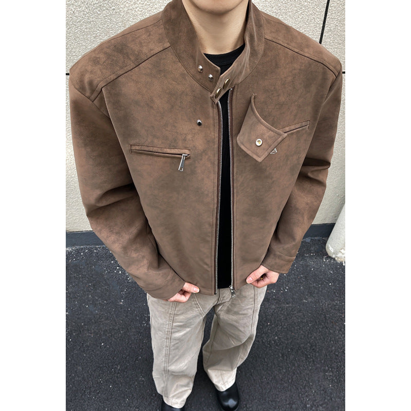 Herren Modische Overshirt Jacke Nord Taschen