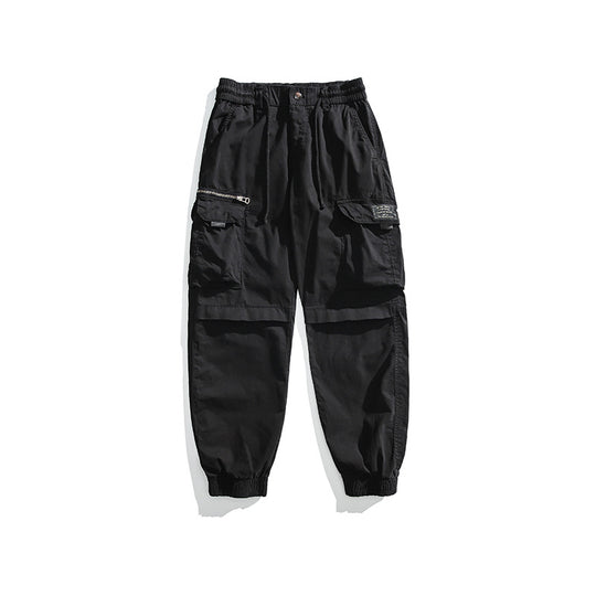 Herren Multifunktionale Cargo-Jogginghose mit Tunnelzugbund, Kniepaneelen und Mehrfachtaschen Nord Taschen