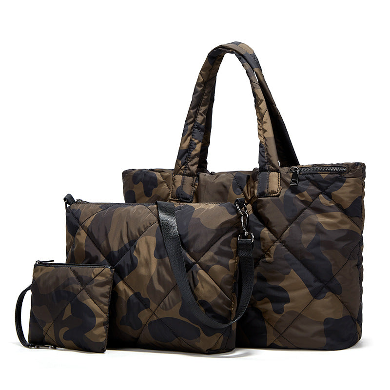 Damen Designer Tragetasche im urbanen Camouflage-Design Nord Taschen