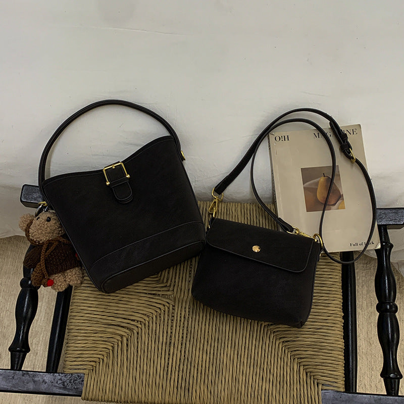 Damen Hobo- und Mini-Handtaschen Set mit verspieltem Anhänger Nord Taschen