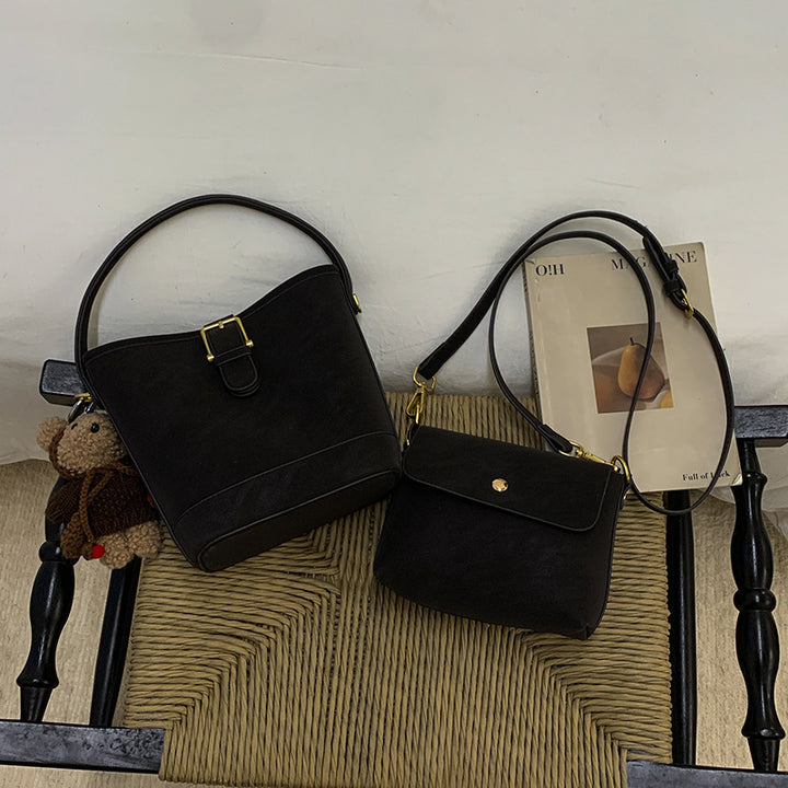 Damen Hobo- und Mini-Handtaschen Set mit verspieltem Anhänger Nord Taschen