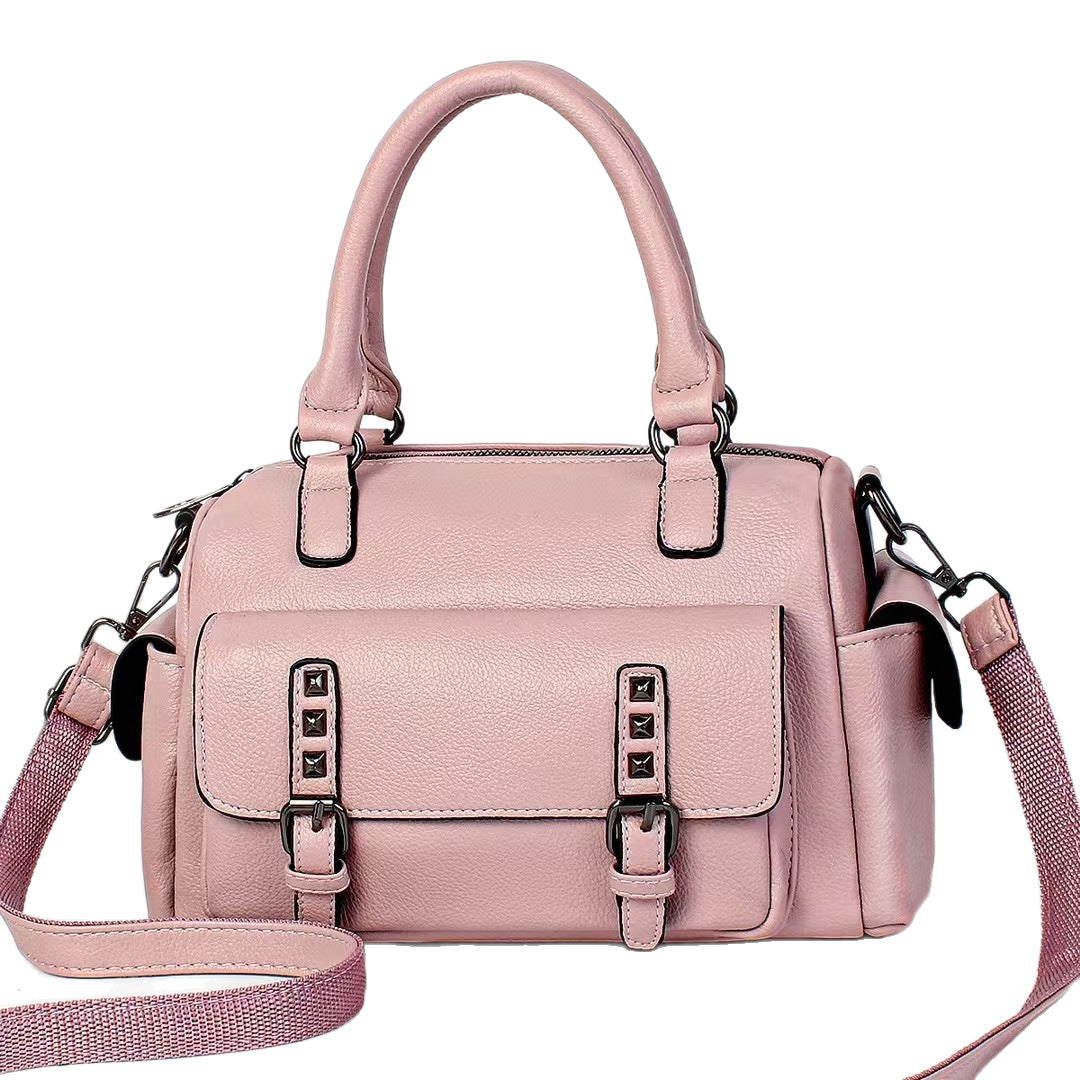 Damen Designer-Tasche mit strukturierter Lederoberfläche und praktischer Umhängemöglichkeit Nord Taschen