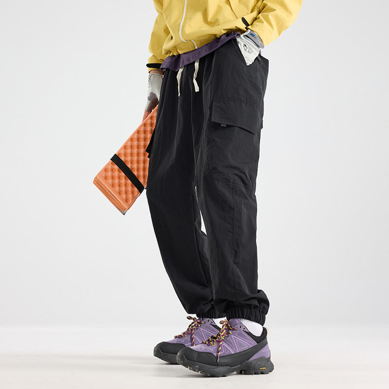Herren Leichte Utility-Cargo-Hose aus Ripstop mit elastischem Saum und Mehrfachtaschen Nord Taschen