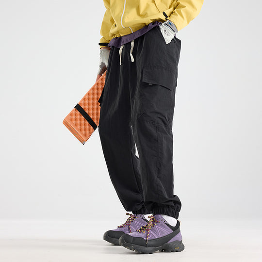 Herren Leichte Utility-Cargo-Hose aus Ripstop mit elastischem Saum und Mehrfachtaschen Nord Taschen