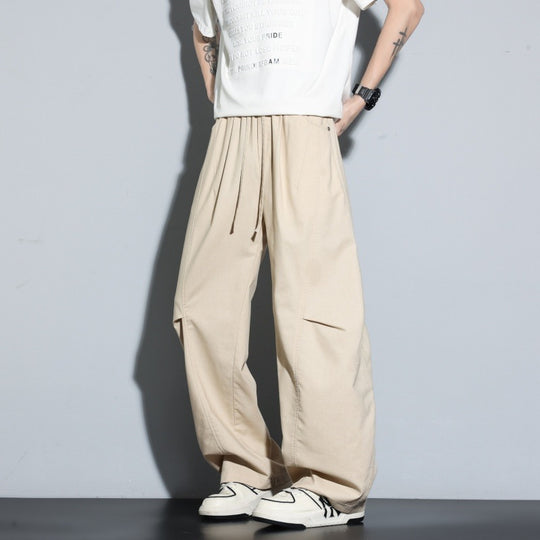 Damen Weite Lagen-Loungehose mit Cargo-Details & elastischem Tunnelzug Nord Taschen