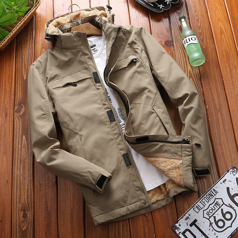 Herren funktionale Winterjacke Nord Taschen