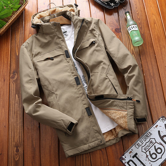 Herren funktionale Winterjacke Nord Taschen
