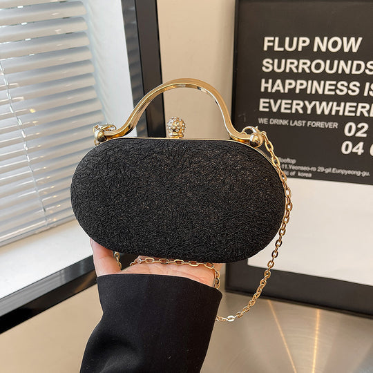 Damen Glamouröse Clutch mit funkelndem Design und abnehmbarem Kettenriemen Nord Taschen