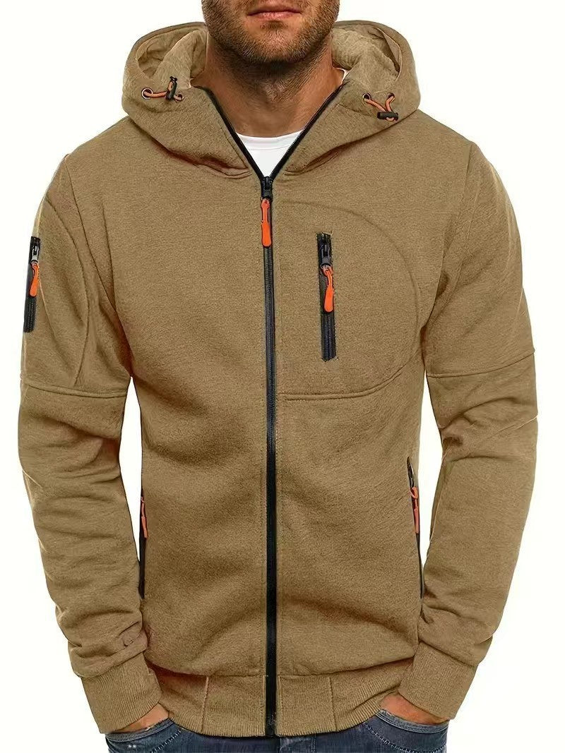 Herren Sportliche Kapuzenjacke mit praktischen Taschen Nord Taschen