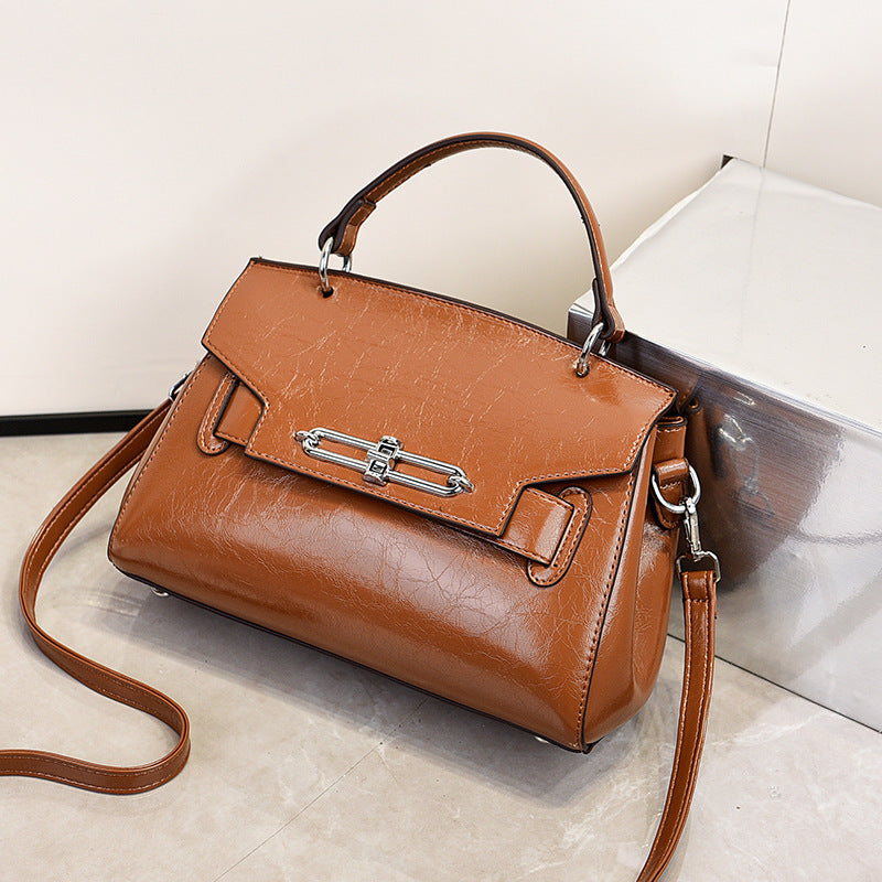 Damen elegante Umhängetasche mit hochwertigem Leder und verstellbarem Tragegurt Nord Taschen