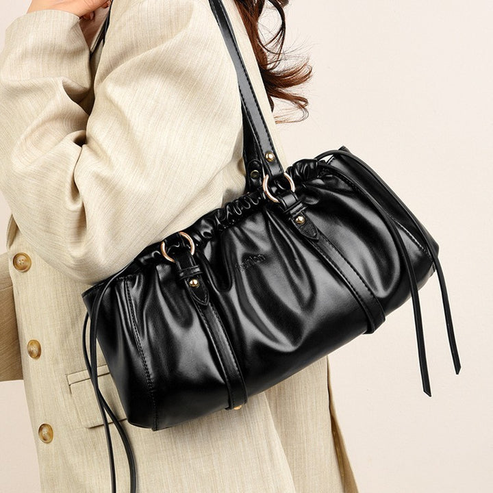 Damen elegante Beuteltasche mit raffiniertem Kordelzug Nord Taschen