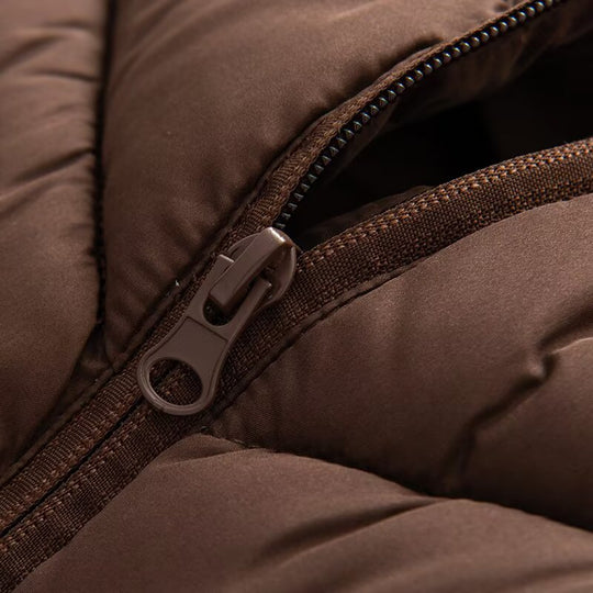 Damen Hybrid-Steppjacke mit Wattierung, Kapuze und elastischen Ärmel-Einsätzen Nord Taschen