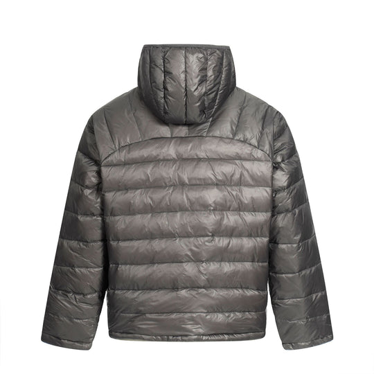 Herren Kurz geschnittener wattierter Halb-Zip Puffer mit Stehkapuze und ultraleichter Isolierung Nord Taschen