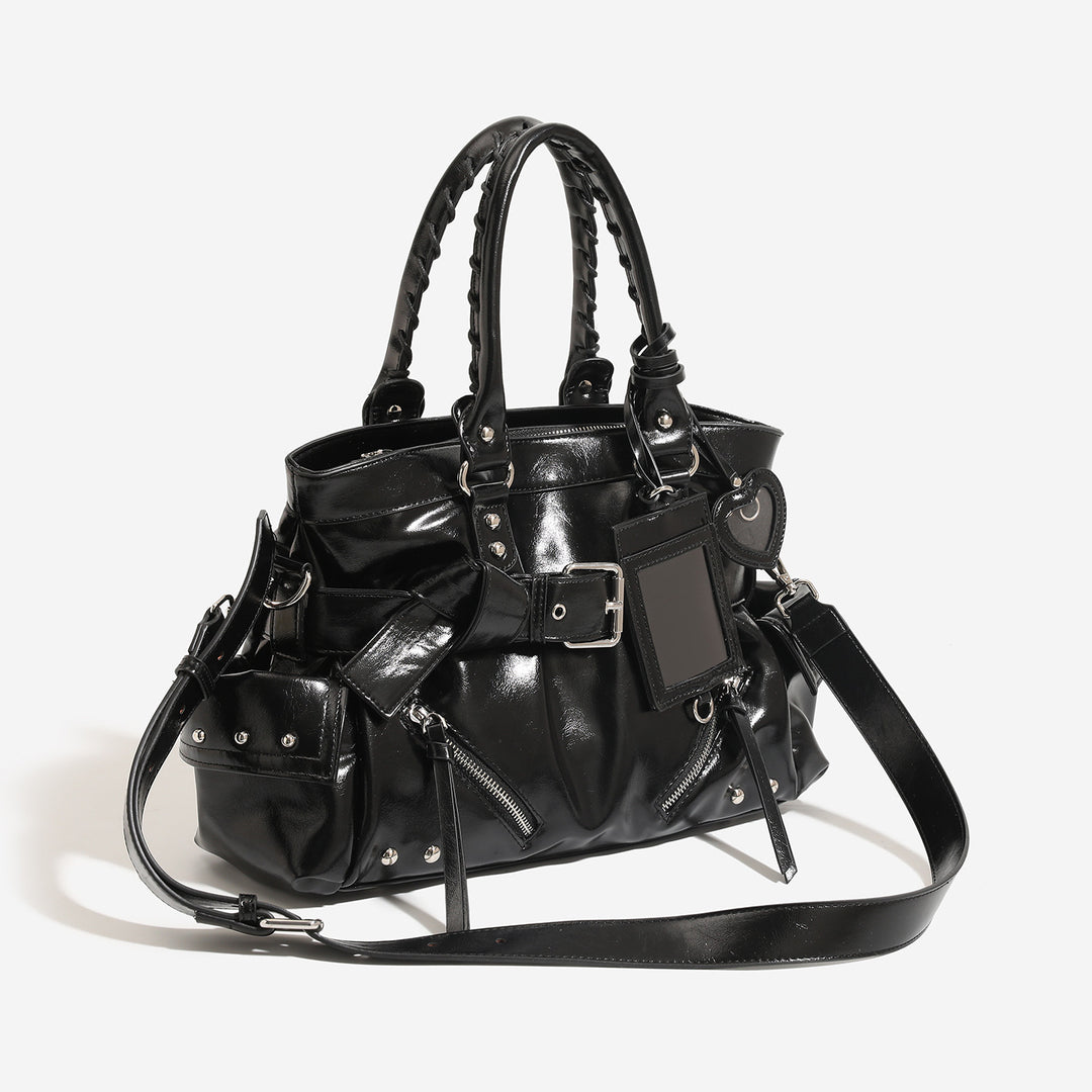 Damen elegantes und vielseitiges Handtaschenmodell mit praktischen Außentaschen Nord Taschen
