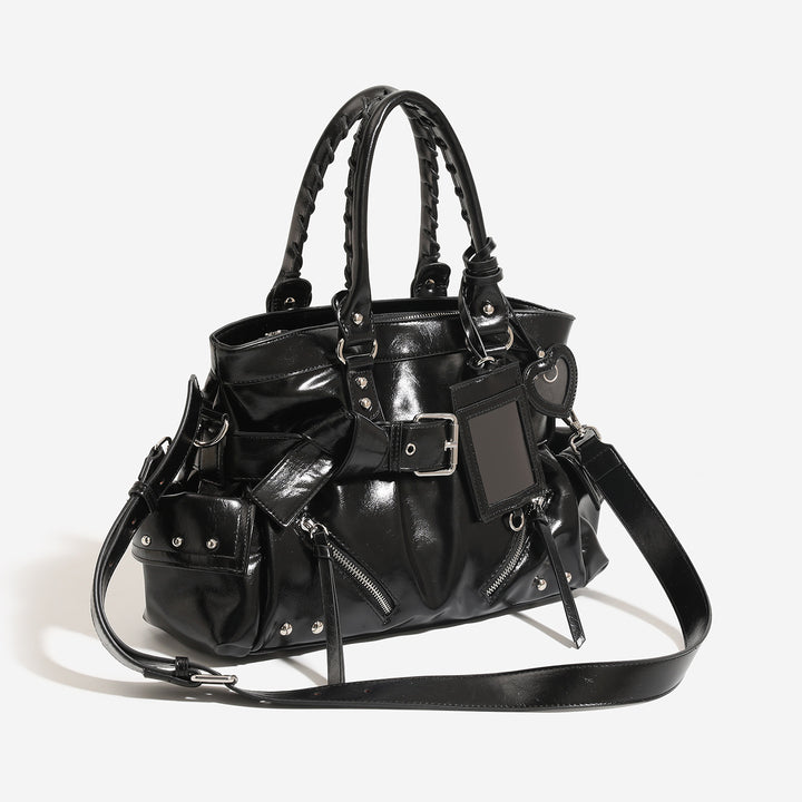 Damen elegantes und vielseitiges Handtaschenmodell mit praktischen Außentaschen Nord Taschen