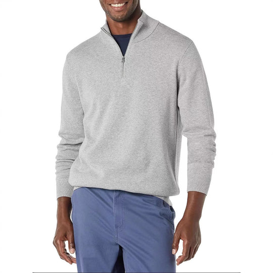 Eleganter Merino Komfort Pullover Damen Reißverschluss Moderne Strickware