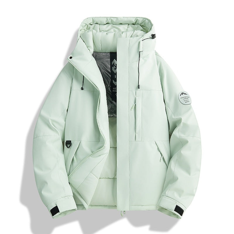 Damen Wattierte Winterjacke mit Kapuze, wasserabweisend und winddicht Nord Taschen