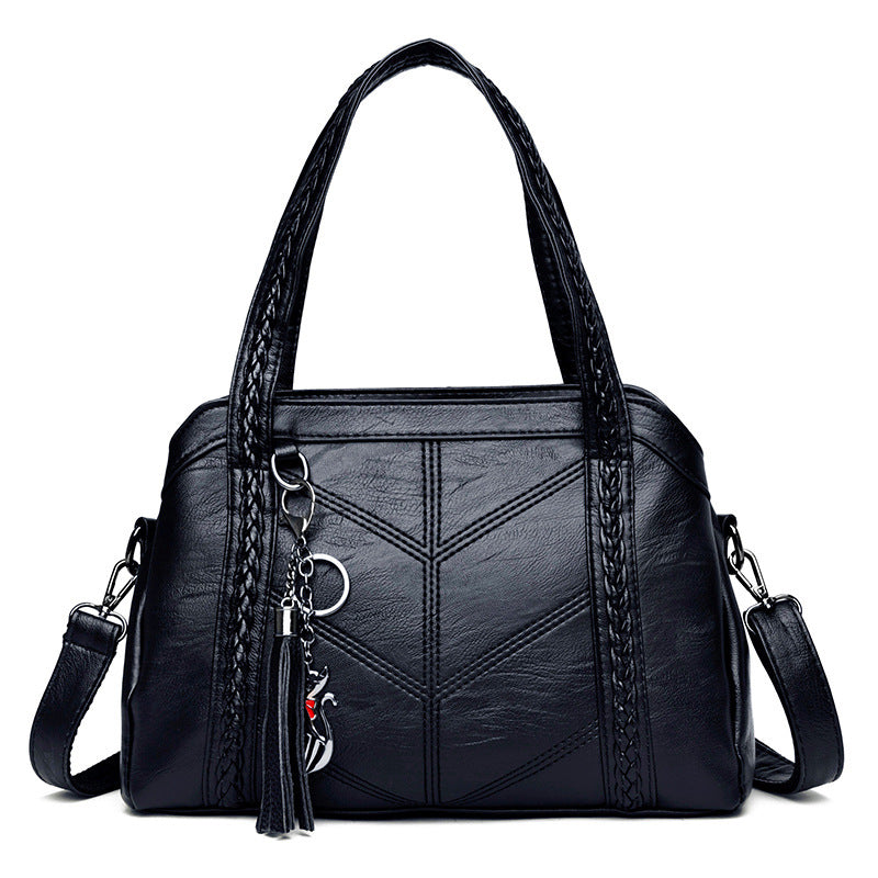 Damen stilvolle Handtasche mit strukturiertem Obermaterial Nord Taschen