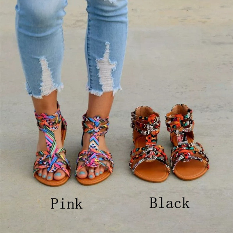Damen Urbanen Geflochtenen Sandalen Nord Taschen