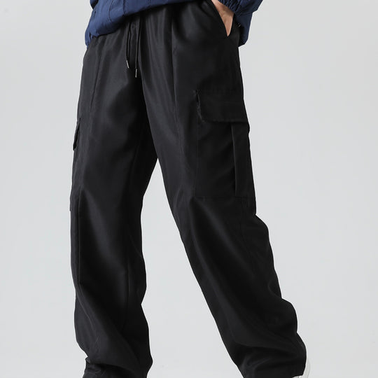 Herren Tapered Cargo-Jogginghose mit flachem Tunnelzug, Mehrfachtaschen & schmalem Knöchelsaum Nord Taschen