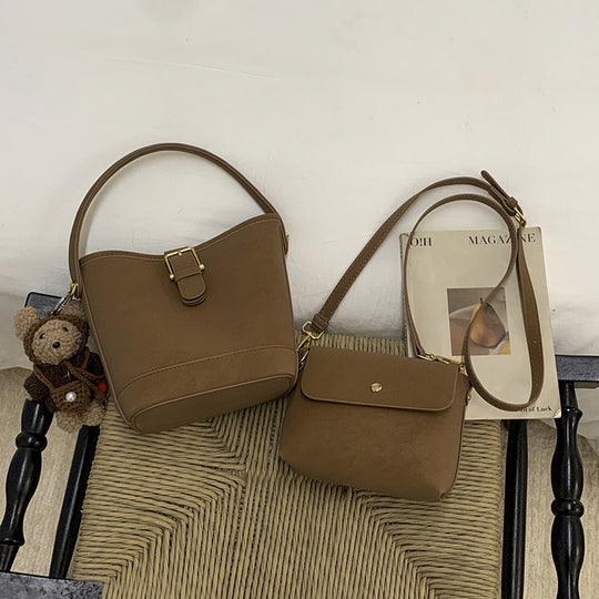 Damen Hobo- und Mini-Handtaschen Set mit verspieltem Anhänger Nord Taschen