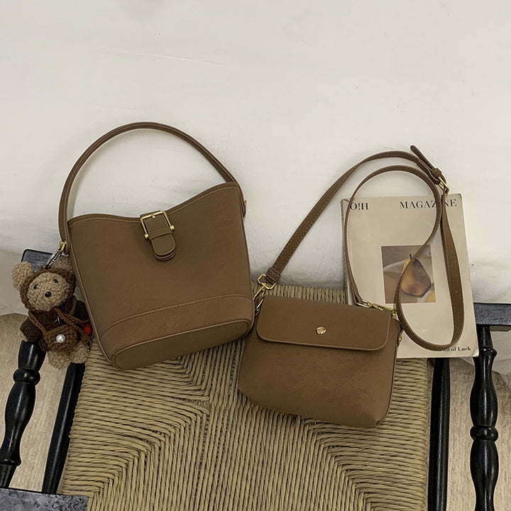 Damen Hobo- und Mini-Handtaschen Set mit verspieltem Anhänger Nord Taschen