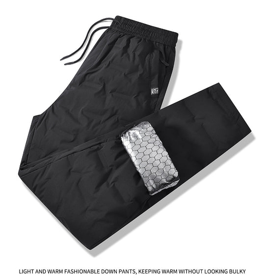 Herren Gepolsterte Thermohose mit Steppung, elastischem Bund und Reißverschlusstaschen Nord Taschen
