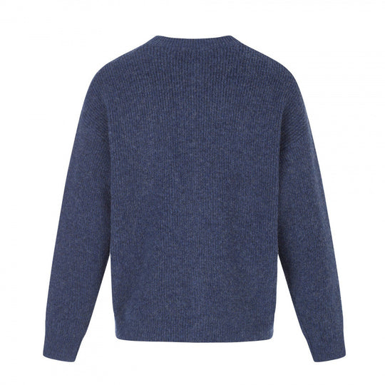 Unisex Boxy-Strickjacke mit Rundhalsausschnitt, durchgehender Knopfleiste und feiner Waffelstruktur Nord Taschen