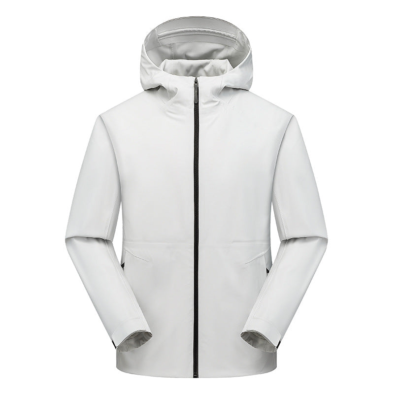 Herren Ultraleichte Softshell-Kapuzenjacke mit nahtverdecktem Reißverschluss und ergonomischer Kapuze Nord Taschen