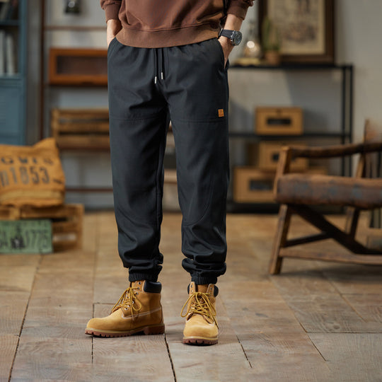 Herren Cargo-Joggerhose mit Kordelzug, verstärkten Knieeinsätzen und elastischen Bündchen Nord Taschen