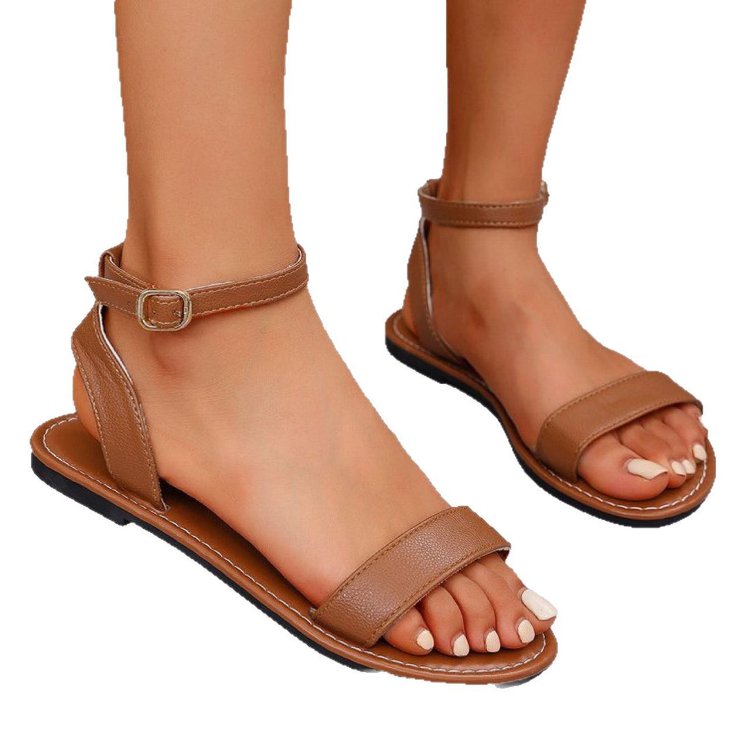 Damen elegante Riemchensandalen mit verstellbarem Knöchelriemen Nord Taschen