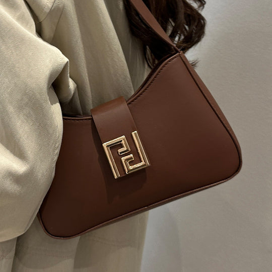 Damen modische Schultertasche mit elegantem Verschluss Nord Taschen