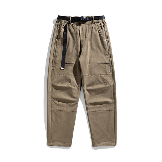 Herren Tapered Utility-Cargohose mit integriertem Webgurt, Kniepaneelen und Reißverschlusstaschen Nord Taschen