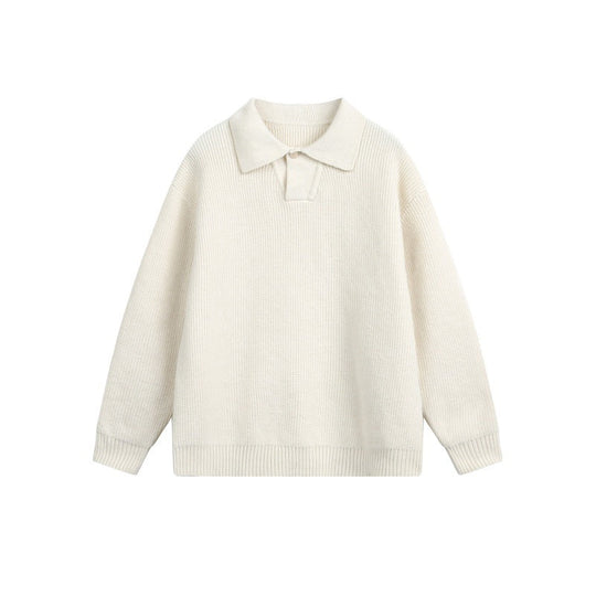 Damen Grobstrick-Polo mit Kentkragen und Oversize-Silhouette Nord Taschen