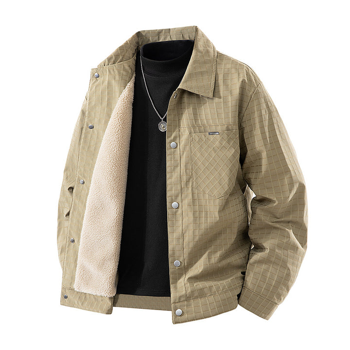Men's  quilted sherpa-lined coach jacket Nord Taschen