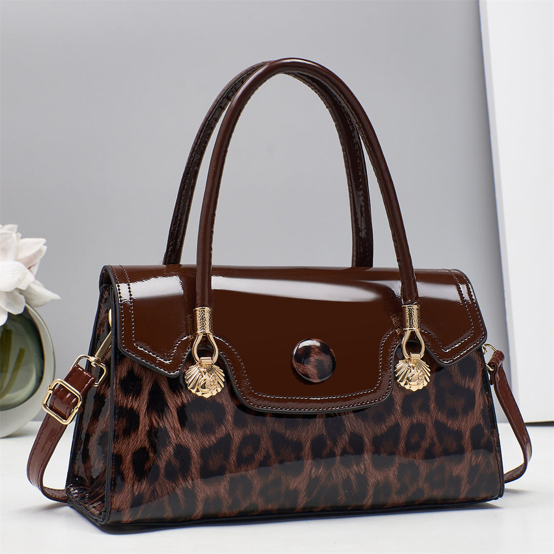Damen elegante Handtasche im modernen Leo-Design Nord Taschen