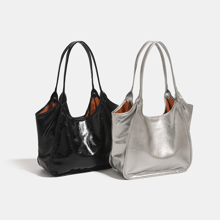 Damen modische Tote-Tasche mit glänzender Oberfläche Nord Taschen