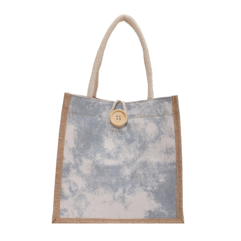 Damen Jute-Tragetasche mit elegantem Gewebe und robusten Schnüren Nord Taschen