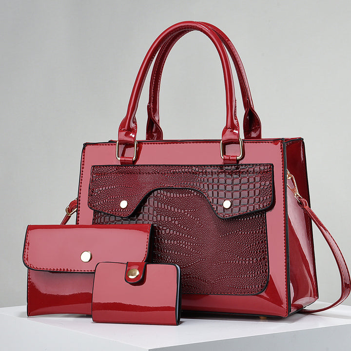 Damen elegante Handtasche mit strukturiertem Mustermix Nord Taschen