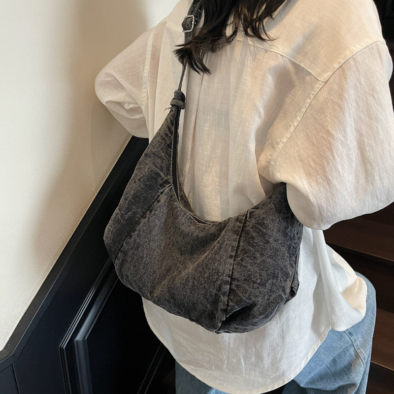 Damen Schultertasche aus hochwertigem Baumwollmaterial mit verstellbarem Tragegurt Nord Taschen