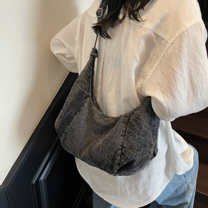 Damen Schultertasche aus hochwertigem Baumwollmaterial mit verstellbarem Tragegurt Nord Taschen
