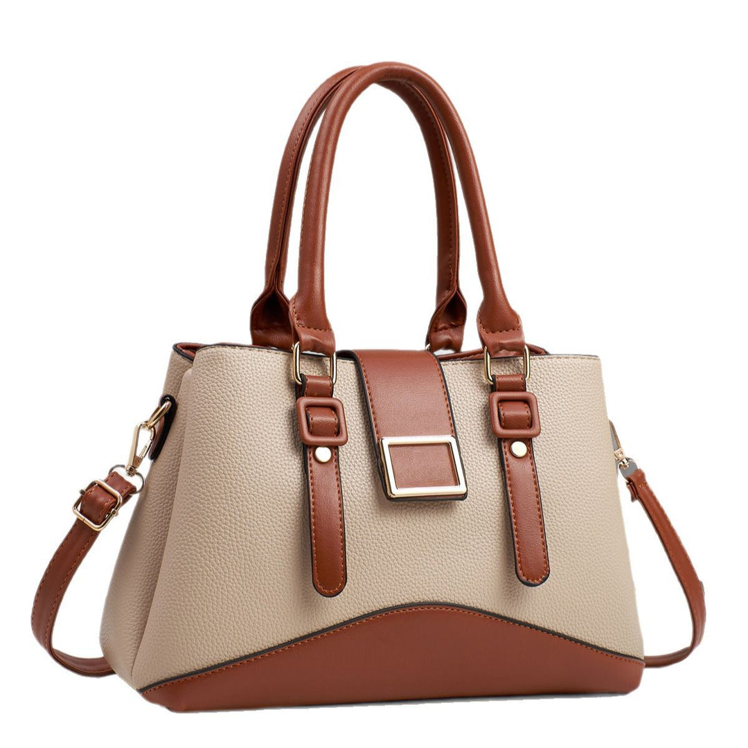 Damen elegante Handtasche mit strukturiertem Leder und verstellbarem Schulterriemen Nord Taschen